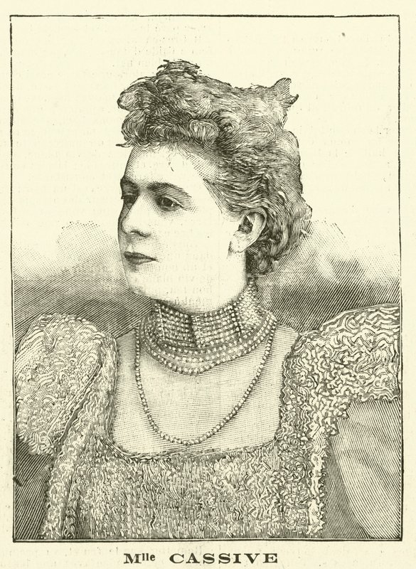 Armande Cassive, fransk skuespillerinde (gravering) af French School