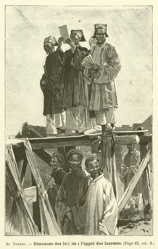Au Tonkin (gravering) af French School