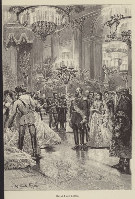 Bal ved Vinterpaladset (gravering) af French School
