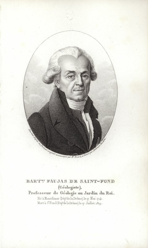 Bartholomew Faujas fra Saint-Fond af French School