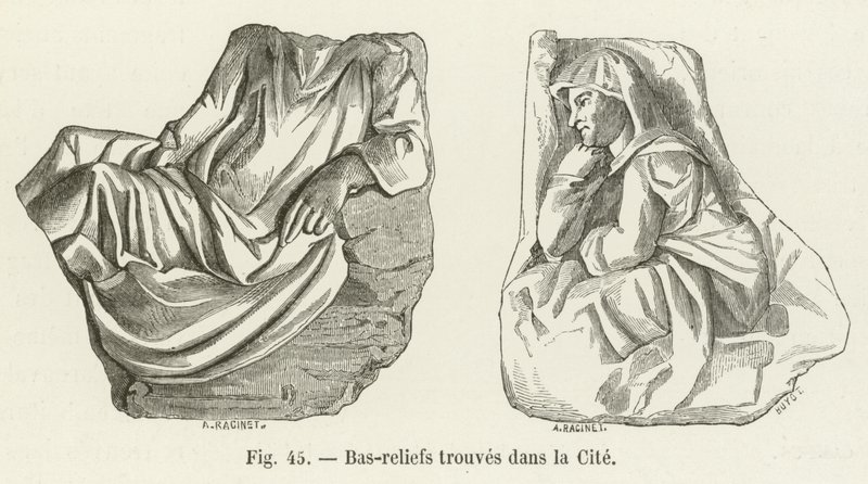 Bas-relieffer fundet i Cite af French School
