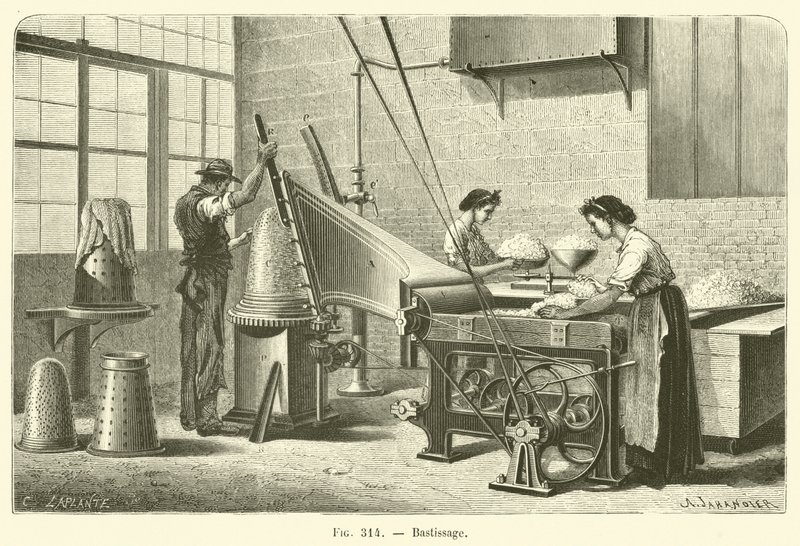 Bastissage (gravering) af French School