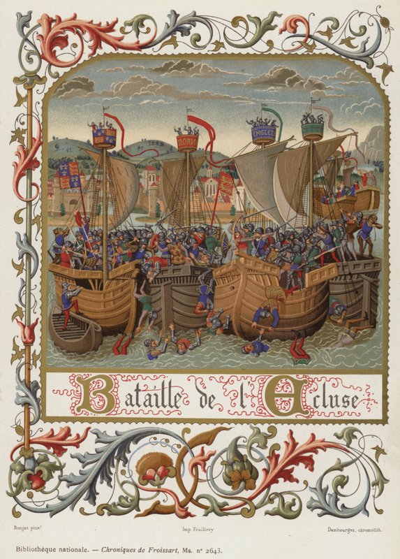 Battle of the Lock (chromolitho) af French School