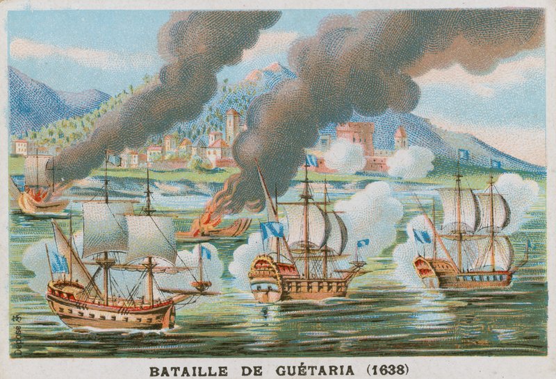 Slaget ved Guetaria, 1638 af French School