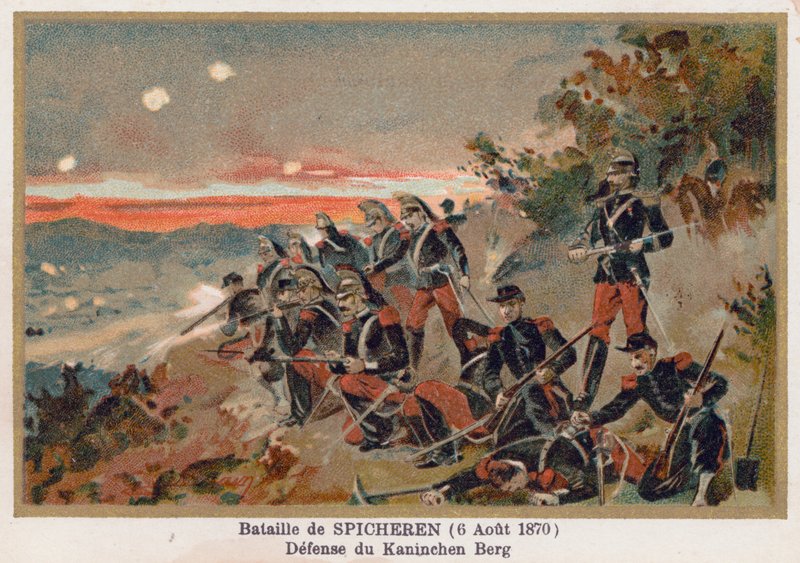Slaget ved Spicheren, Forsvaret af Kaninchenberg af French School