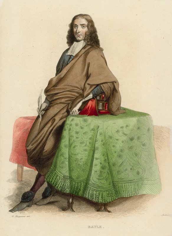 Bayle (farvet gravering) af French School