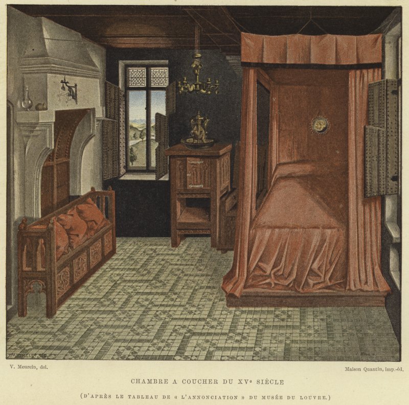 Sengekammer, 1400-tallet af French School
