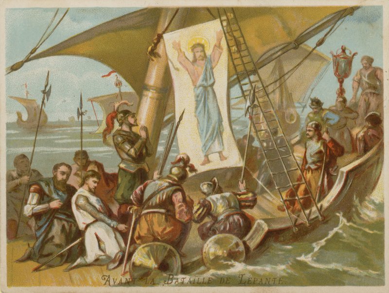 Før slaget ved Lepanto af French School