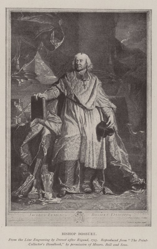 Biskop Bossuet (litho) af French School