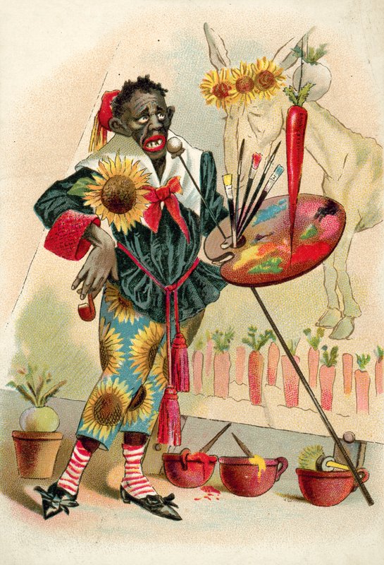 Sort kunstner (chromolitho) af French School