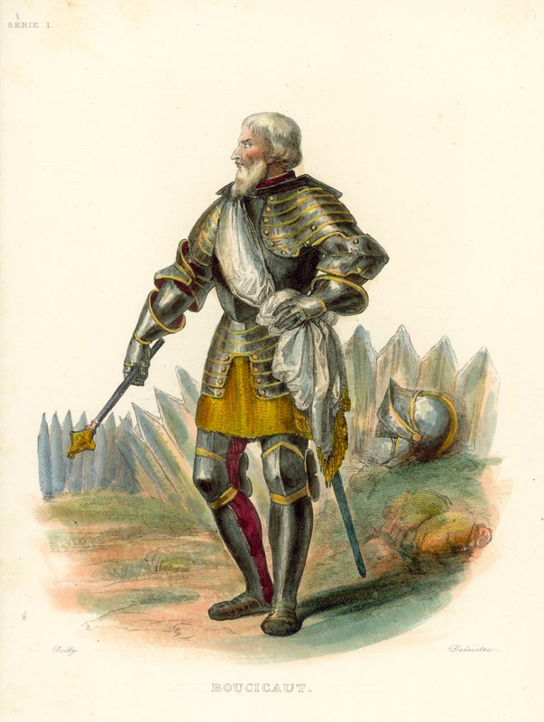 Boucicaut (farvet gravering) af French School