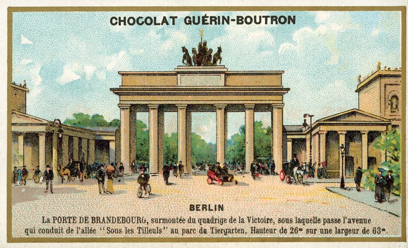 Brandenburger Tor, Berlin (chromolitho) af French School