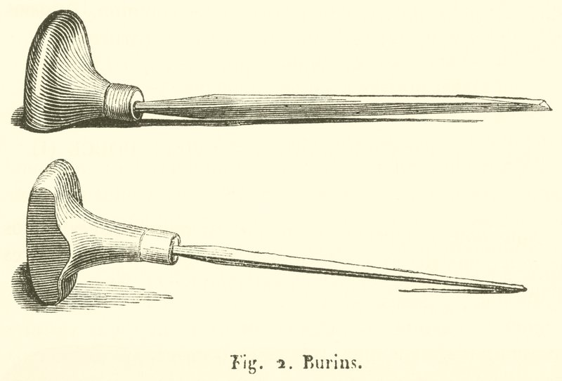 Burins (gravering) af French School