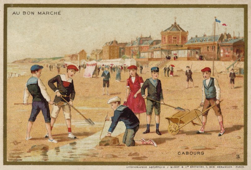 Cabourg, Frankrig (chromolitho) af French School