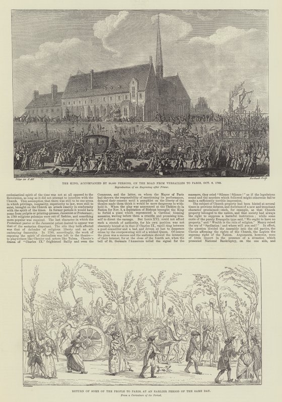Hundredåret for den franske revolution (gravering) af French School