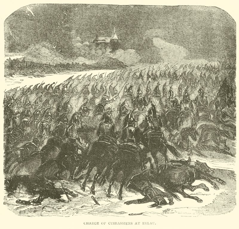 Anklage for Cuirassiers ved Eylau (gravering) af French School