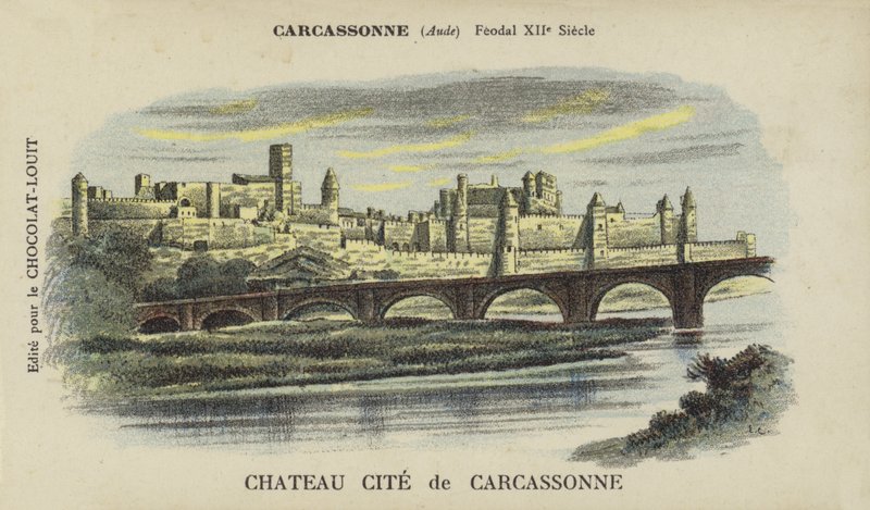 Chateau Cite de Carcassonne, Carcassonne, Aude af French School