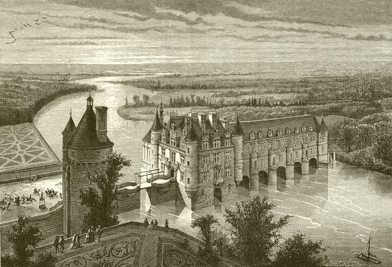 Chateau de Chenonceaux af French School