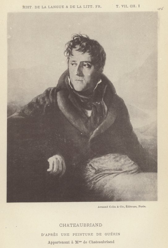Chateaubriand (litho) af French School