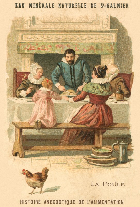 Kylling (chromolitho) af French School