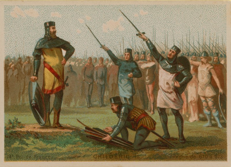 Childeric II, konge af Frankrig (c 653-675) af French School