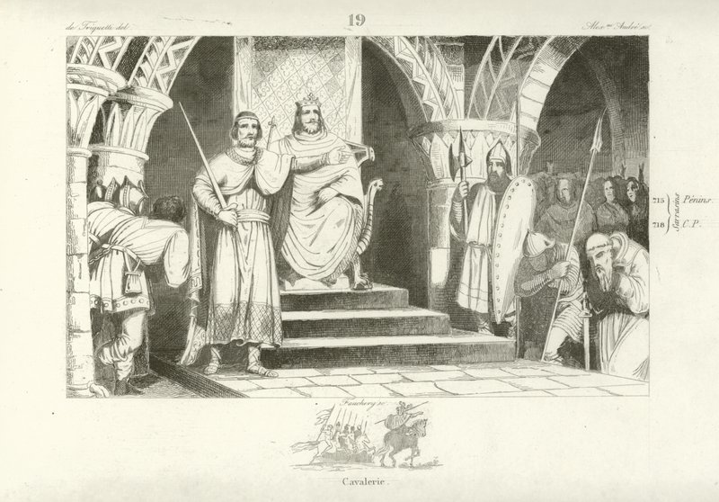 Chilperic II, King of the Franks  af French School