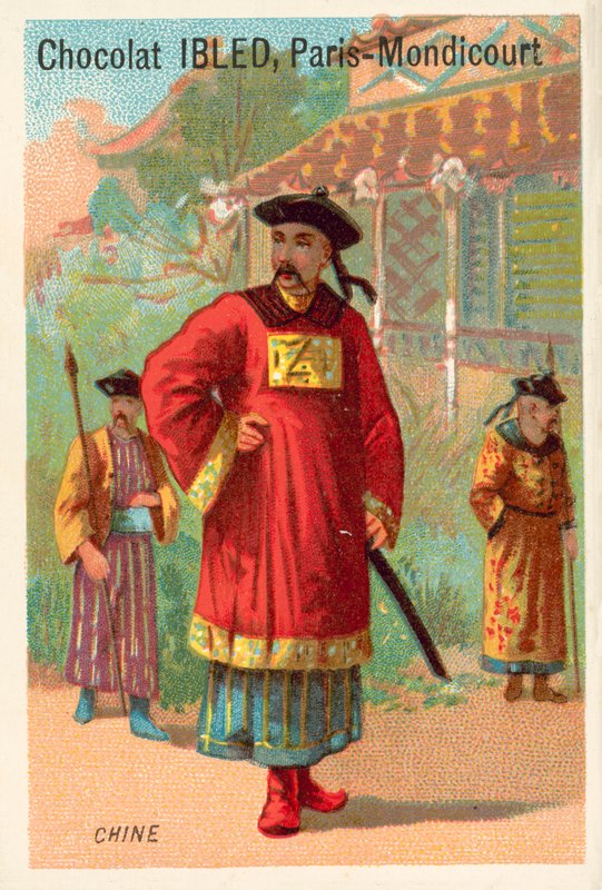 Kina (chromolitho) af French School