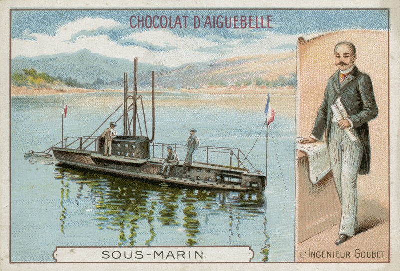 Chocolat dAiguebelle handelskort af French School