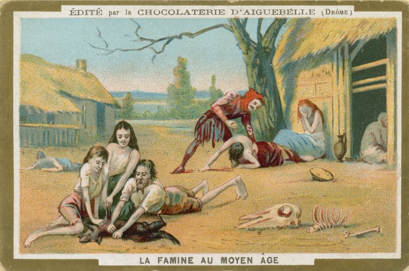 Chocolat dAiguebelle handelskort af French School
