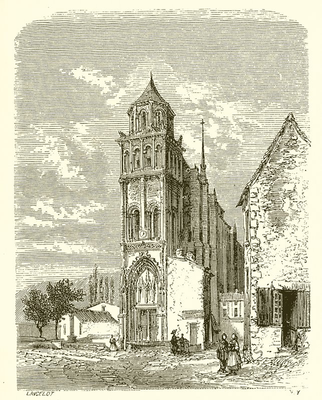 Sainte-Radegonde kirke i Poitiers af French School