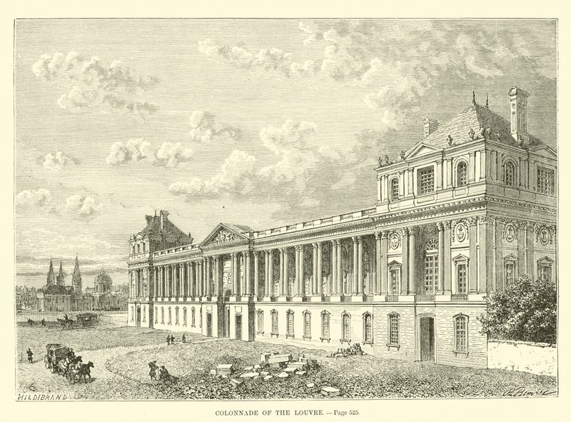 Louvres søjlegang af French School