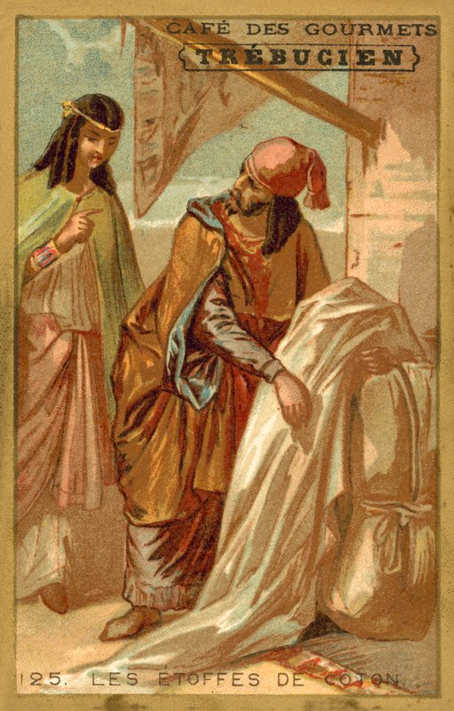 Bomuldsstoffer (chromolitho) af French School