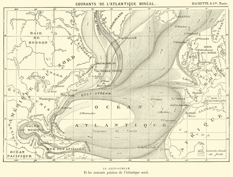 Strømme i det atlantiske boreal (gravering) af French School