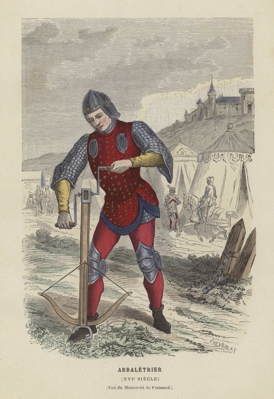 Crossbowman, 15. århundrede af French School
