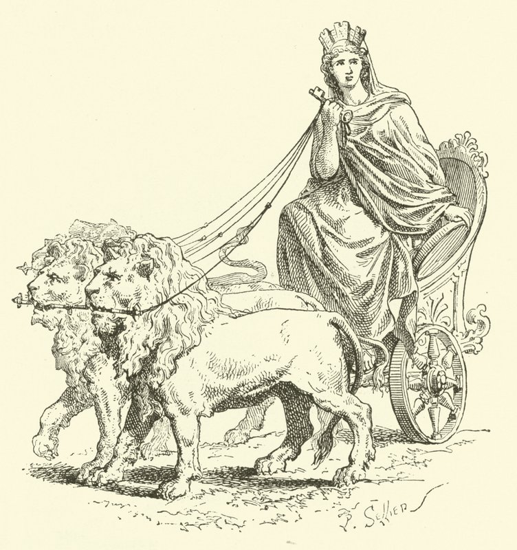 Cybele (gravering) af French School