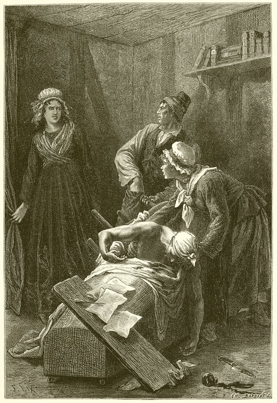 Marats død af French School