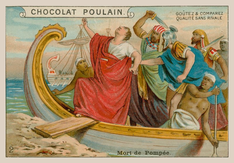 Pompejus død (106-48 f.Kr.) af French School