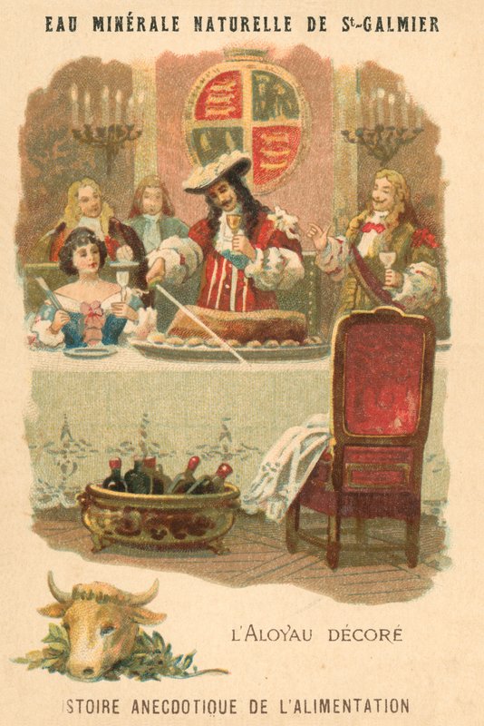 Dekoreret mørbrad (chromolitho) af French School