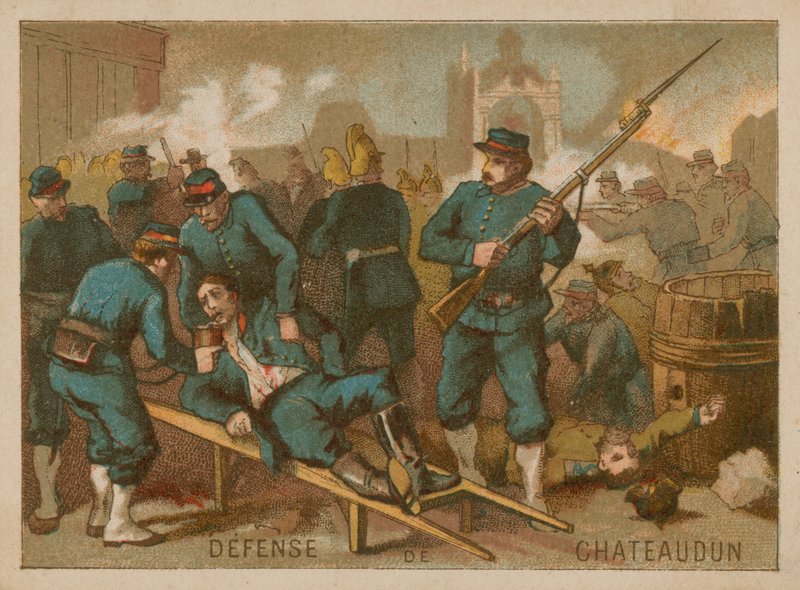 Forsvar af Chateaudun i 1870 af French School