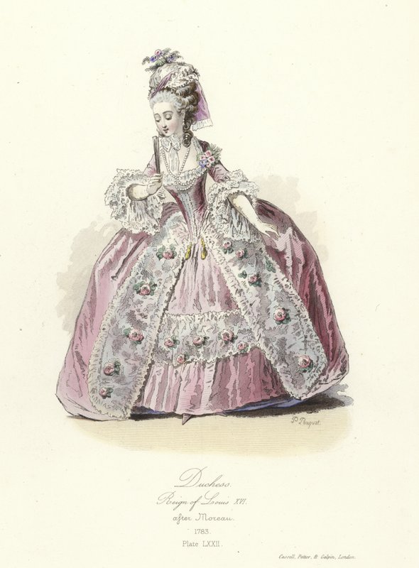 Hertuginde, regeringstid af Ludvig XVI af Frankrig af French School