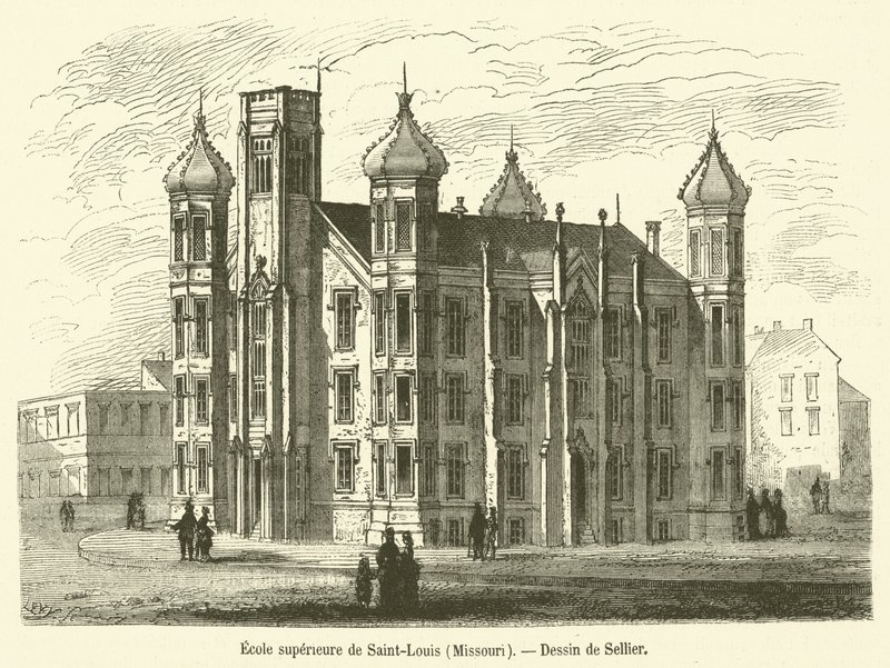 St. Louis High School, Missouri (gravering) af French School