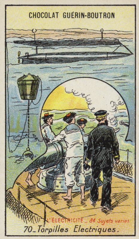 Elektriske torpedoer (chromolitho) af French School