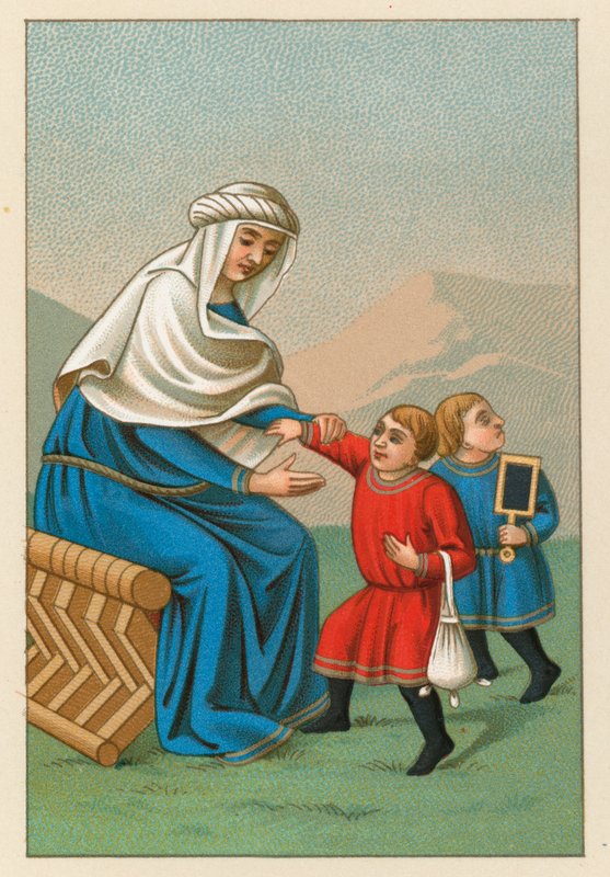 Europa middelalderdragt af French School