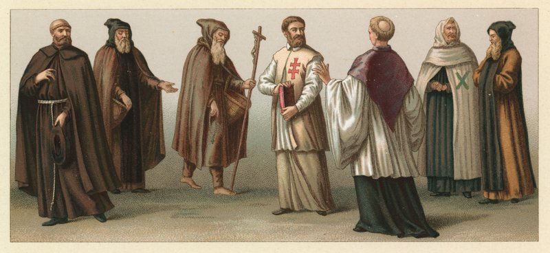 Europa XV-XVIIIth Cent kostume af French School
