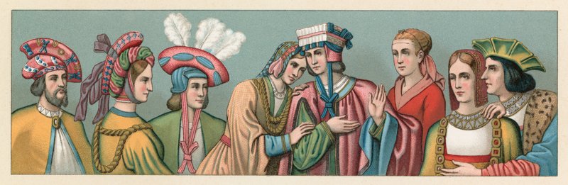 Europa XV-XVIth Cent Costume af French School