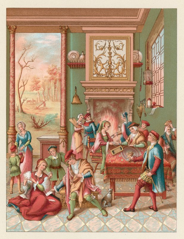 Europa XV-XVIth Cent kostume af French School