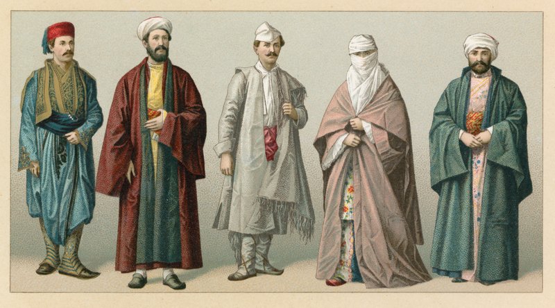 Europæisk Tyrkiet kostume af French School
