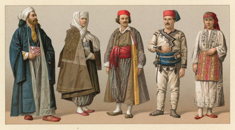 Europæisk Tyrkiet kostume af French School
