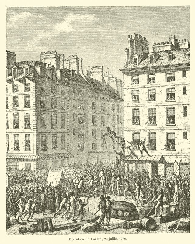 Henrettelse af Foulon, 22. juli 1789 af French School