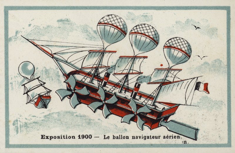 Udstilling 1900 - luftskib af French School